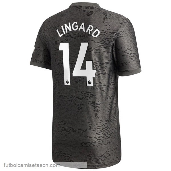 Camiseta Manchester United NO.14 Lingard 2ª 2020/21 Negro